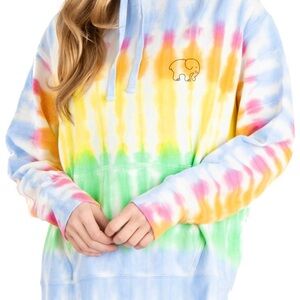Ivory Ella heritage, rainbow cotton blend hoodie